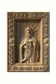 Деревянная резная икона «Преподобный Антоний Великий» бук 12 x 9 см