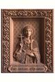 Деревянная резная икона «Равноапостольной царицы Елены» бук 28 x 23 см