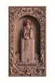 Деревянная резная икона «Преподобный Никита Столпник» бук 12 x 7 см
