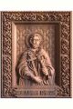 Деревянная резная икона «Святой мученик Иоанн Сочавский» бук 57 x 45 см