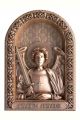 Деревянная резная икона «Архангел Михаил» бук 28 x 19 см