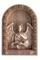 Деревянная резная икона «Архангел  Гавриил» бук 18 x 12 см