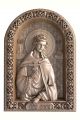 Деревянная резная икона «Святая Вера» бук 12 x 9 см