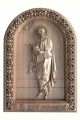 Деревянная резная икона «Апостол Андрей Первозванный» бук 23 x 17 см