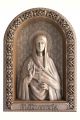 Деревянная резная икона «Святая мученица Евгения» бук 28 x 19 см
