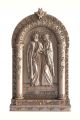 Деревянная резная икона «Святые Пётр и Феврония» бук 28 x 16 см
