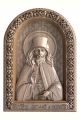 Деревянная резная икона «Преподобный Матфей Яранский» бук 28 x 19 см