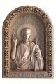 Деревянная резная икона «Святой преподобный Иоанн Предтеча» бук 28 x 19 см