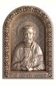 Деревянная резная икона «Святой мученик Евгений» бук 18 x 12 см