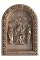 Деревянная резная икона Богородицы «Домостроительница» бук 18 x 15 см