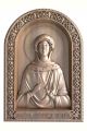 Деревянная резная икона «Святая мученица Наталья» бук 28 x 19 см
