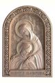 Деревянная резная икона «Святые Пётр и Феврония» бук 18 x 12 см