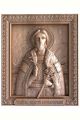 Деревянная резная икона «Святой князь Андрей Боголюбский» бук 28 x 23 см