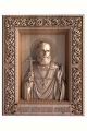 Деревянная резная икона «Святой мученик Константин Верецкий» бук 57 x 45 см