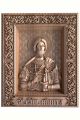 Деревянная резная икона «Святой великомученик Никита» бук 57 x 45 см