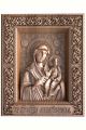 Деревянная резная икона «Божией матери Макарьевская» бук 28 x 23 см