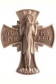 Деревянная резная икона «Святой преподобный Роман» бук 28 x 23 см
