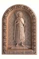 Деревянная резная икона «Святый князь Владимир Сербский» бук 57 x 40 см