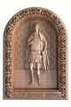 Деревянная резная икона «Святый мученик Виктор» бук 28 x 19 см