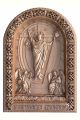 Деревянная резная икона «Воскресение Христово» бук 28 x 19 см