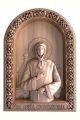 Деревянная резная икона «Святая Ксения Петербургская» бук 23 x 17 см