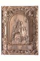 Деревянная резная икона «Святые Борис и Глеб» бук 28 x 23 см