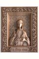 Деревянная резная икона «Святая мученица Зинаида» бук 18 x 15 см