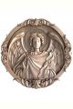 Деревянная резная икона «Архангел Уриил» бук 19 x 19 см