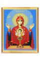 Алмазная мозаика на подрамнике «Божией Матери. Неупиваемая чаша» икона