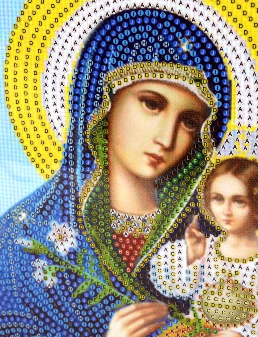 Неувядаемый цвет икона Божией матери алмазная мозаика