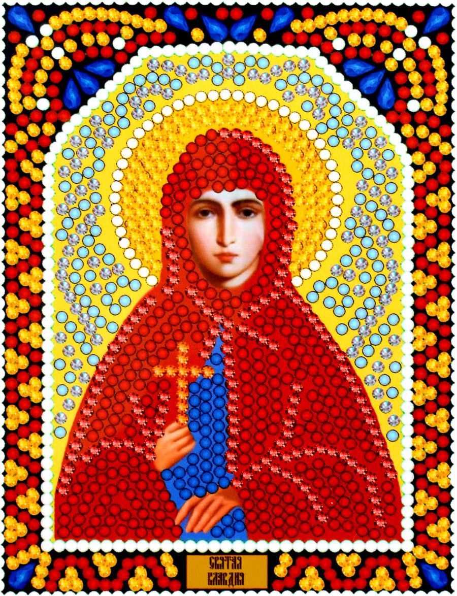 Алмазная мозаика «Святая Клавдия» икона