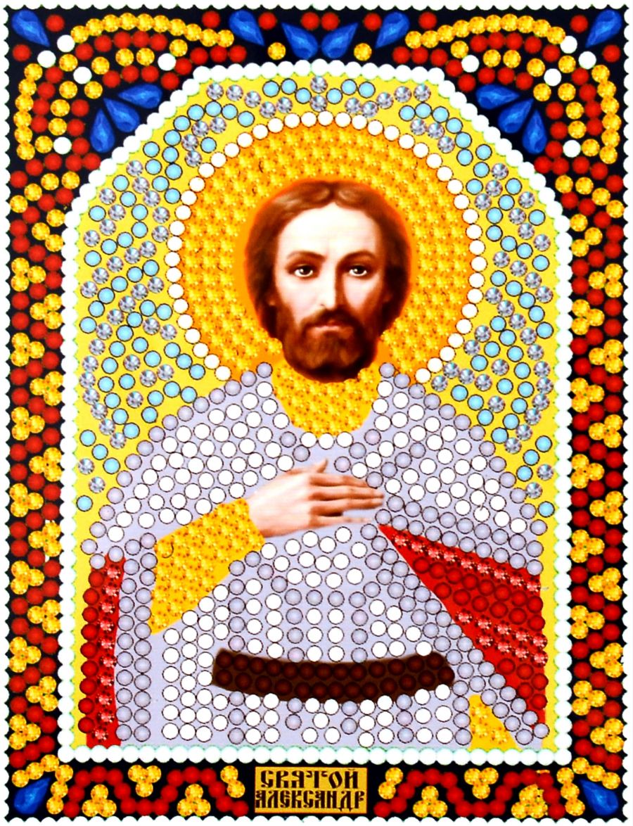 Алмазная мозаика «Святой Александр» икона