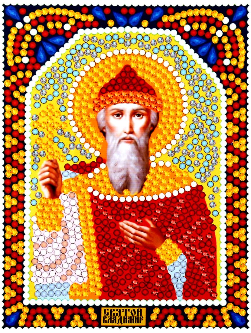Алмазная мозаика «Святой князь Владимир» икона