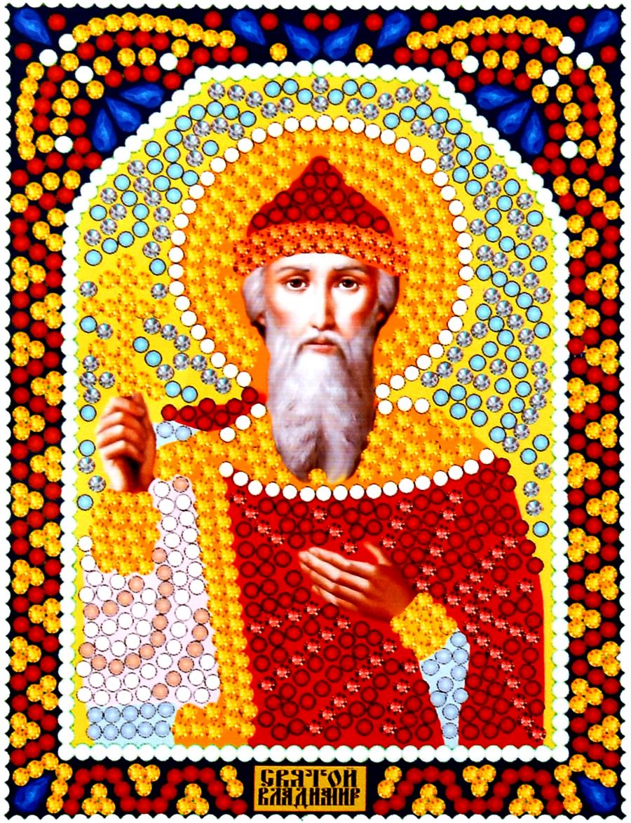 Алмазная мозаика «Святой князь Владимир» икона