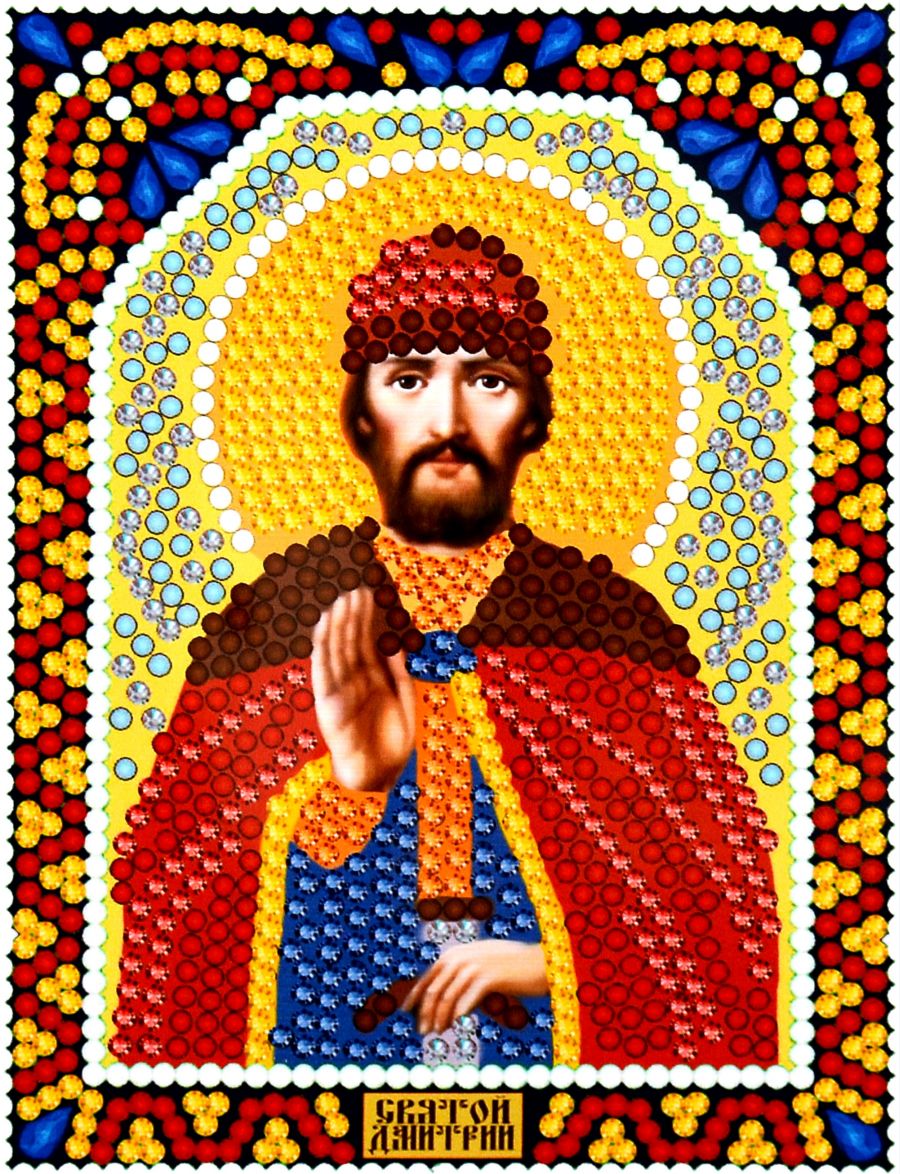 Алмазная мозаика «Святой Дмитрий» икона