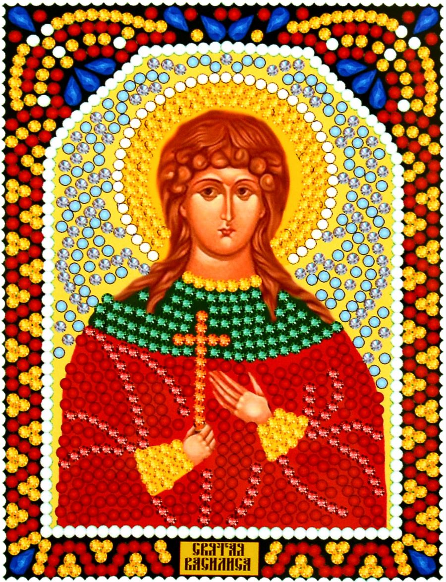 Алмазная мозаика «Святая Василиса» икона