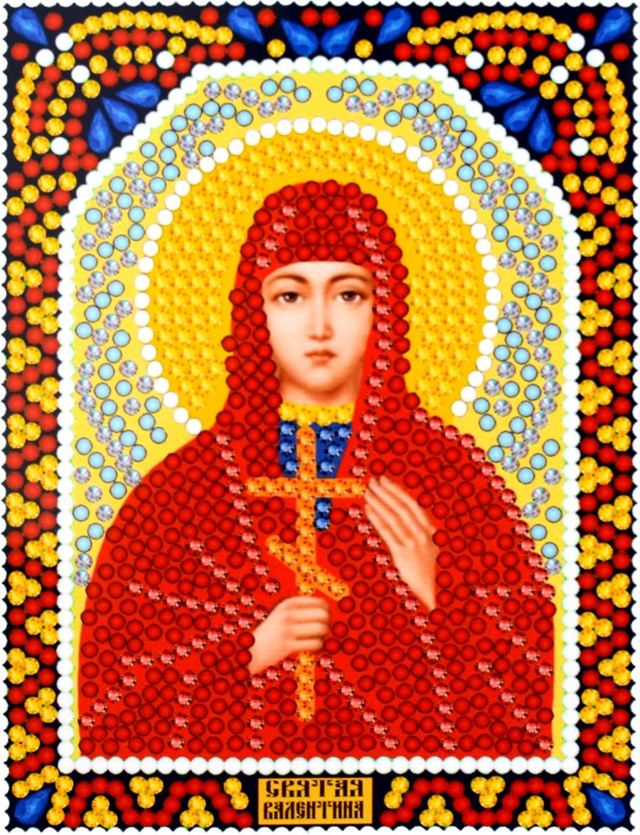 Алмазная мозаика «Святая Валентина» икона