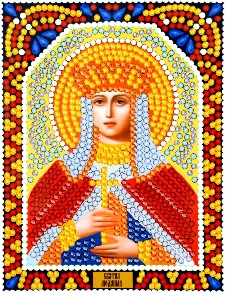 Алмазная мозаика «Святая Людмила» икона