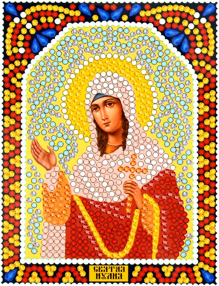 Алмазная мозаика «Святая Юлия» икона